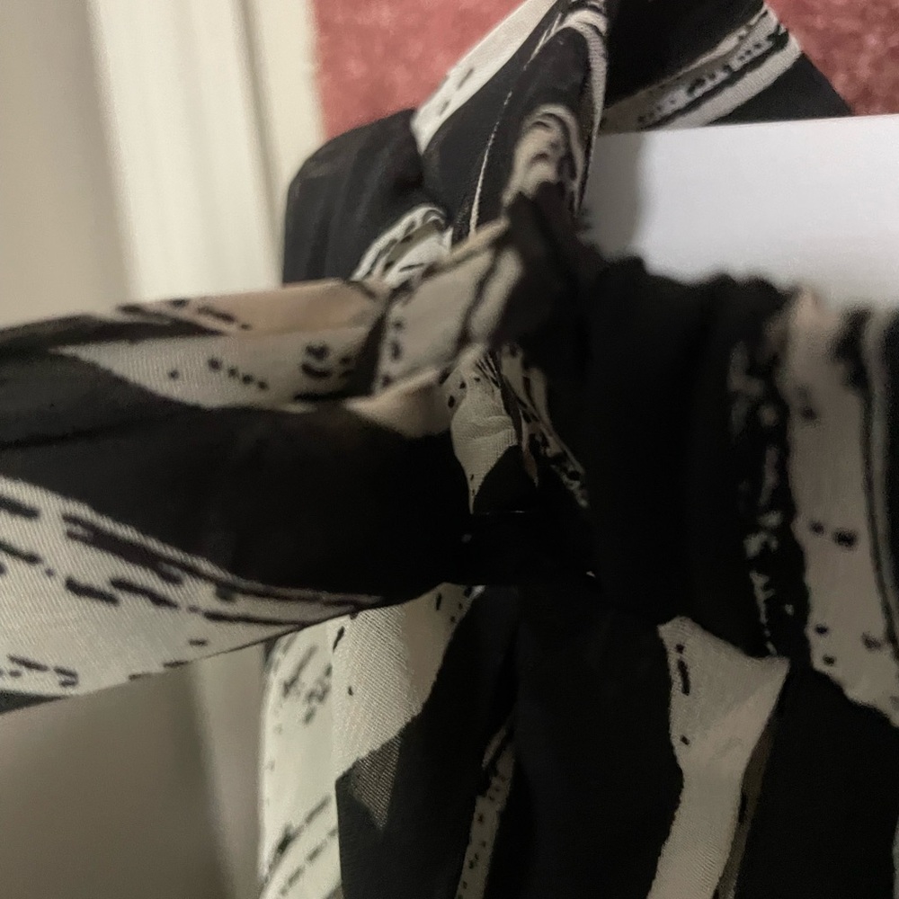 Joie Black and White Zebra Print Maxi Skirt with Belt - Picture 2 of 3